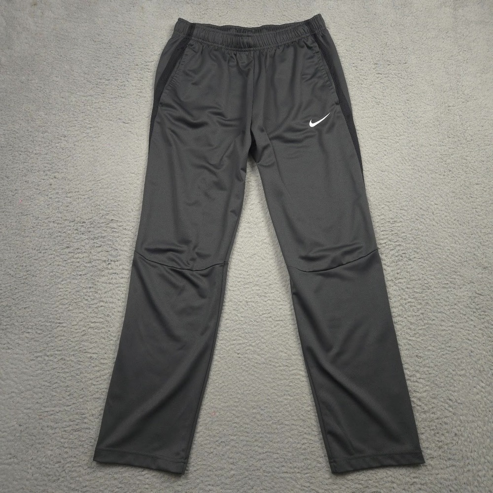 Nike Epic Training Pants Women's L Gray Black Tapered Athleisure Zip Hem 836120